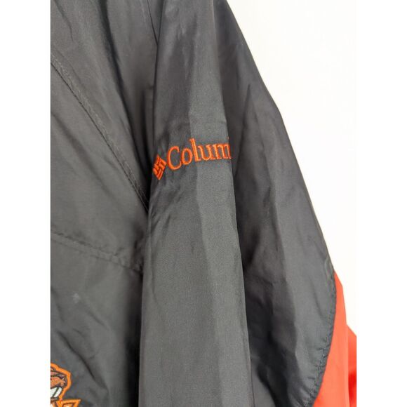 Columbia Oregon State Men's Large Beavers Black Orange Jacket Hooded Full Zip - Picture 4 of 7